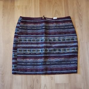 H&M Tribal Print Skirt